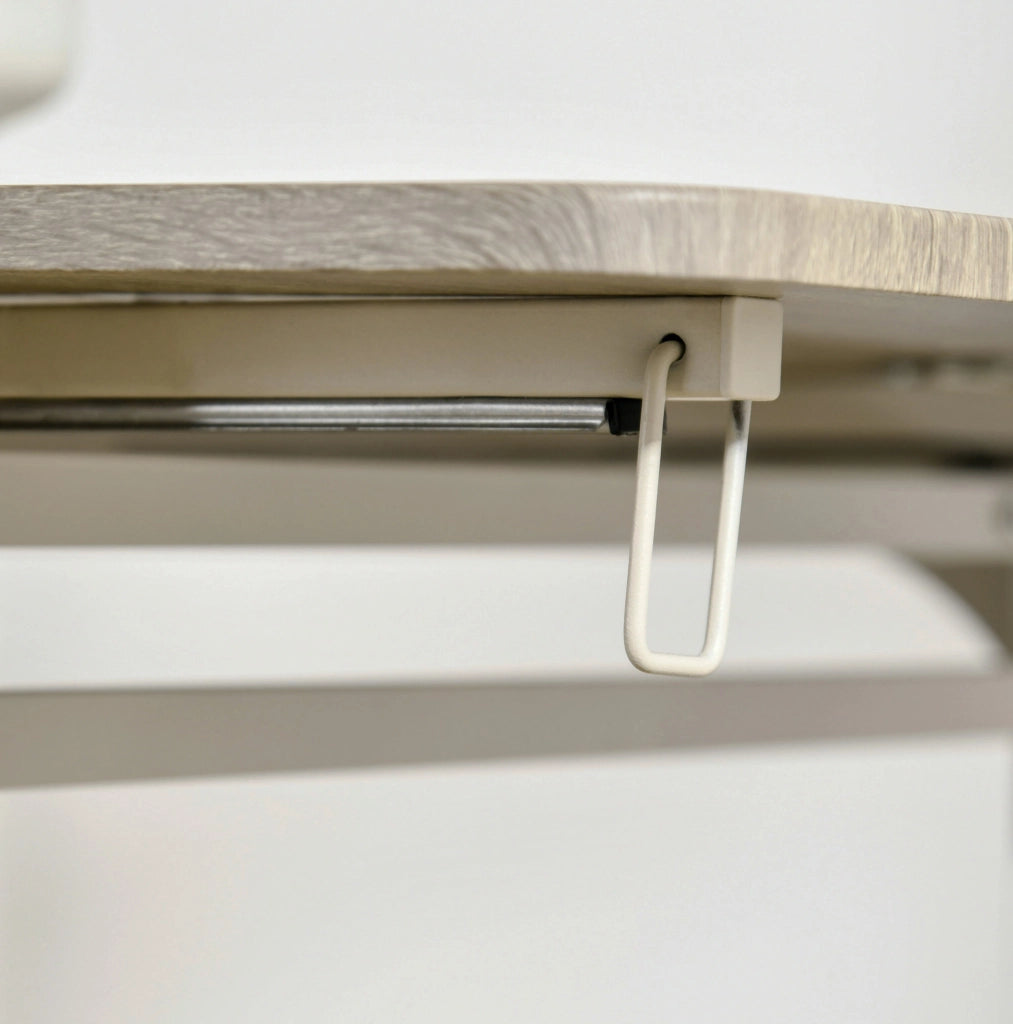 Set da pranzo pieghevole in MDF naturale con 2 sedie