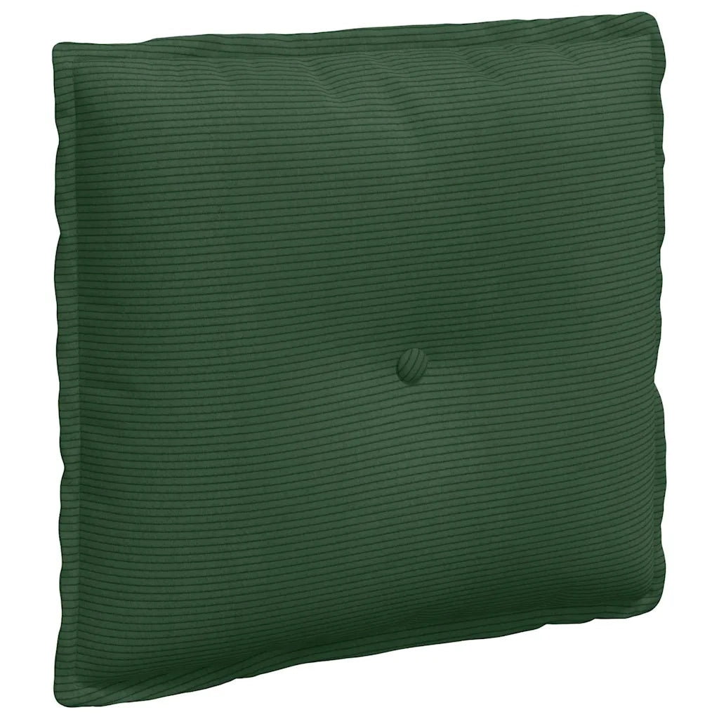 Cuscino per Schiena | Cuscino dorsale Verde Giungla 50 x 45 cm Tessuto in Cords