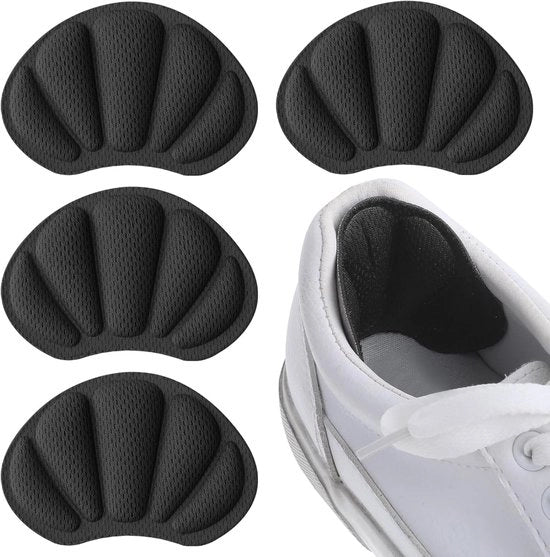 Inlegzoli con cuscinetto per il piede - Protezione antiscivolo per il piede - Incomodissimi in legno per piedi comodi - Inlegzoli con cuscinetto per il piede - Inlegzoli con cuscinetto per il piede per la cura del piede - Nero - 2 Pair