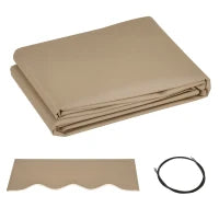 Telo di Ricambio per Tenda a Bracci in Poliestere Anti UV da 4x2.5m, Beige