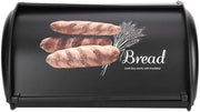 Contenitore per Pane in Acciaio Inossidabile con Base Antiscivolo - Grande Capacità - Dimensioni 34 x 23 x 14,5 cm - Nuovo - Tazza per Pane