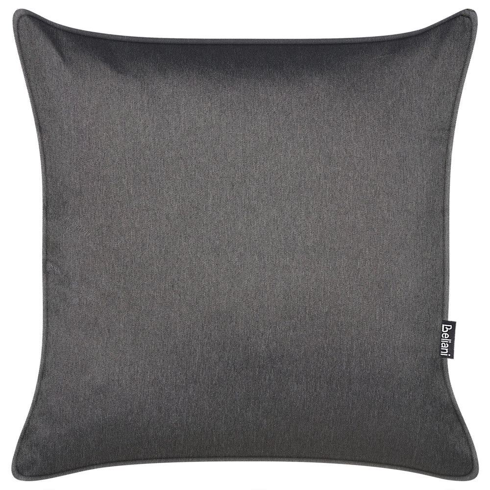 Set di copricuscini per esterni per seduta e schienale grigio scuro UV resistente stile minimalista