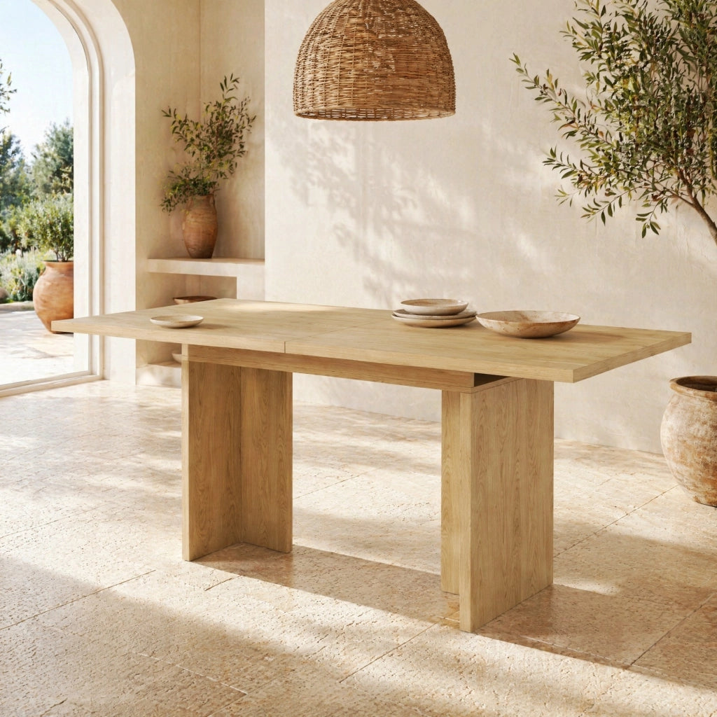 TAVOLO Allungabile 140-180x80 cm Rovere in MDF