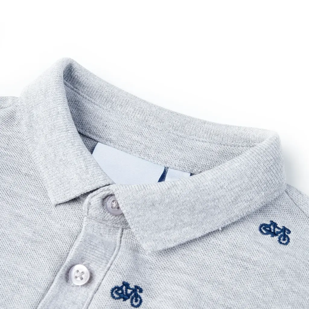 Polo per Bambini Grigio MÃ©lange 104cod mxl 86761