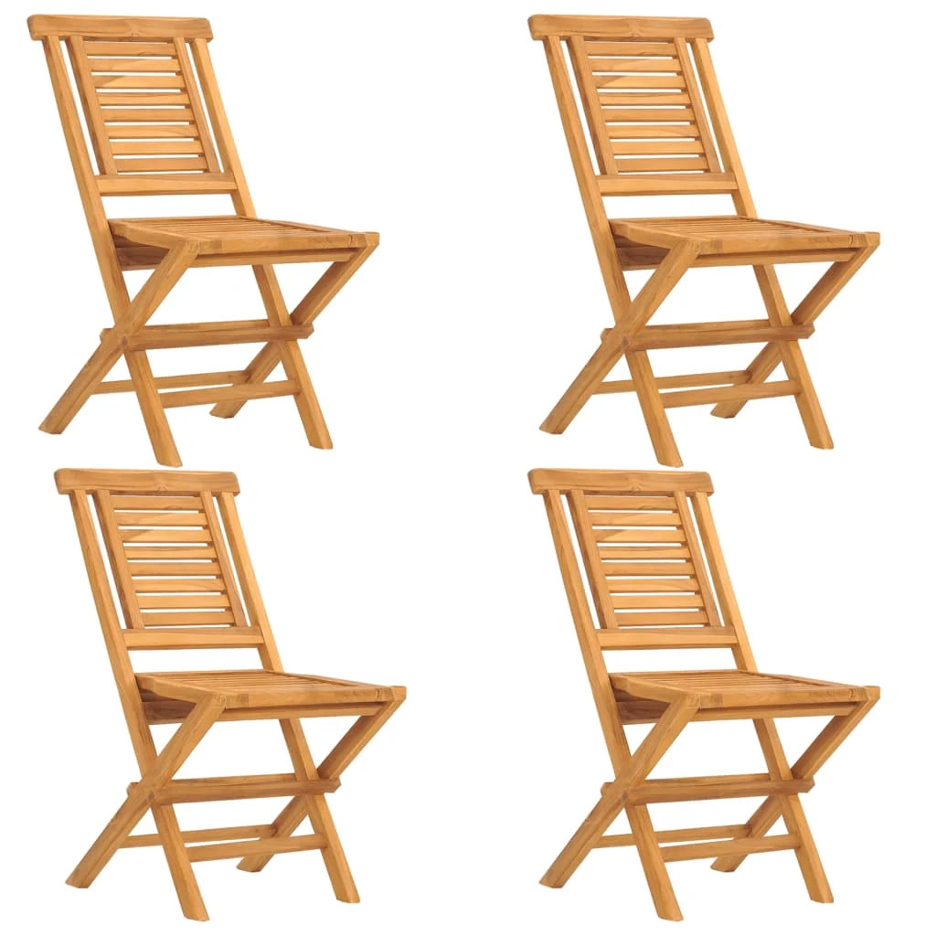 Set da pranzo per mobili da giardino mobili da esterno 5 pezzi in legno massello di teak 02_0014295