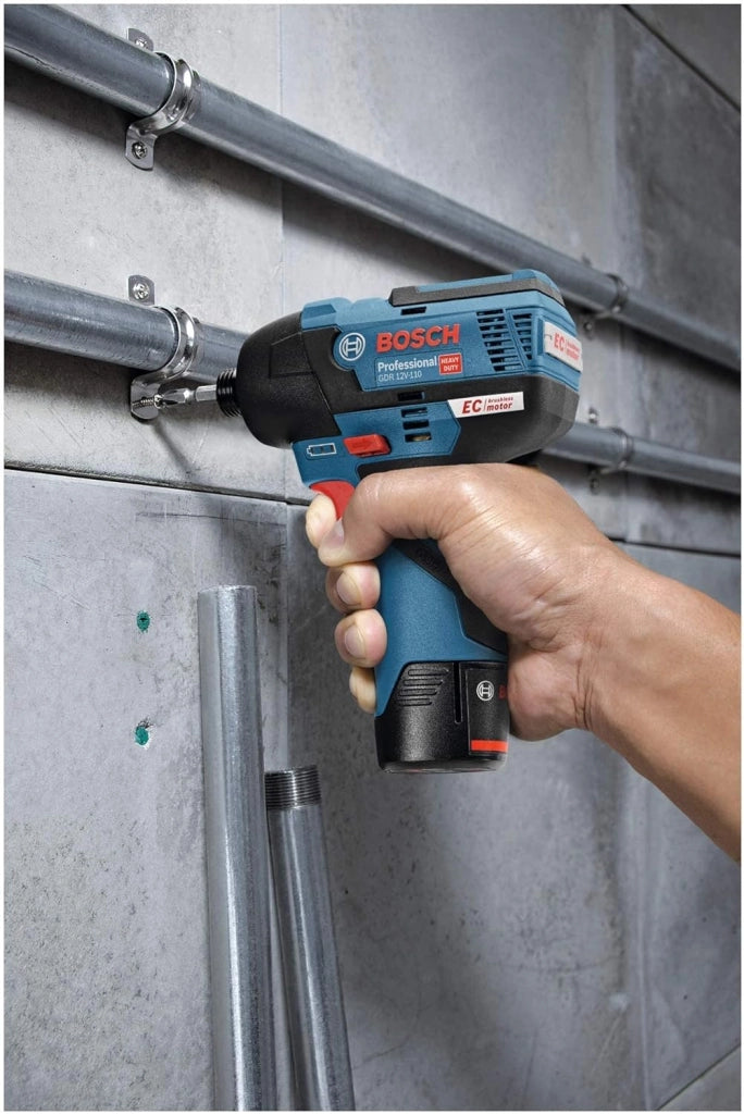 Bosch Professional GDR 12V-110 10.8V Avvitatore a Massa Battente a Batteria, Ioni di Litio, 10.8 V, Solo, karton / 06019E0002