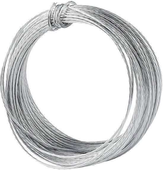 Cable per la Sospensione di Foto e Illustrazioni - Lunghezza 10 metri - Cavo in Metallo per Sospensione di Immagini - Diametro 1,0 mm - Sospensione di Immagini