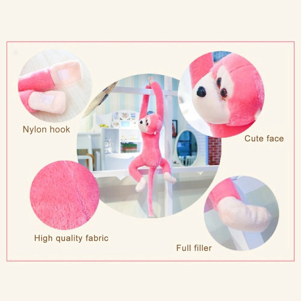 Trade Shop - Peluche Scimmia Da 65 Cm Braccia Lunghe Giocattolo Per Bambini In Vari Colori -