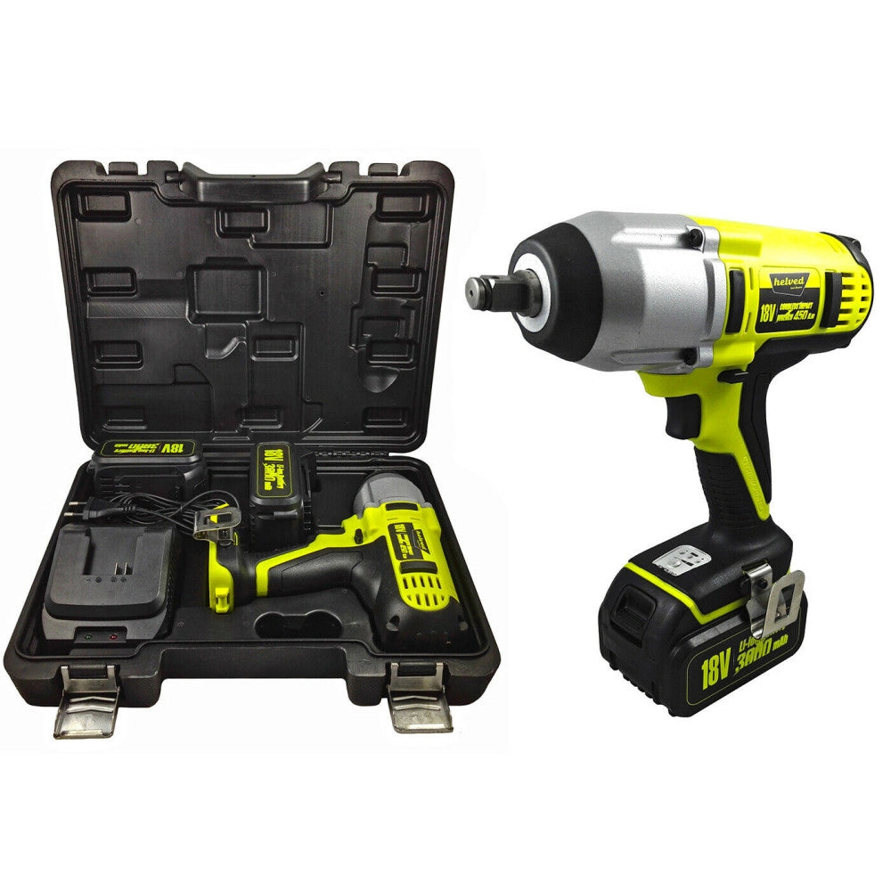 Trade Shop - Avvitatore A Impulsi Percussione Per Bulloni Pneumatici Cordless 450nm Hdl10505 -