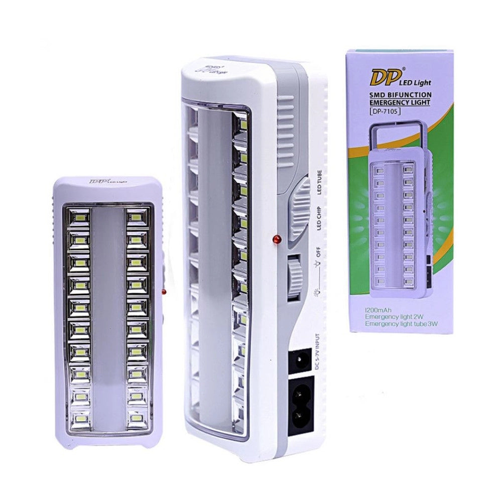 Trade Shop - Lampada Di Emergenza 20 Led Smd Con Neon Ricaricabile Per Casa Auto Camper 7105 -