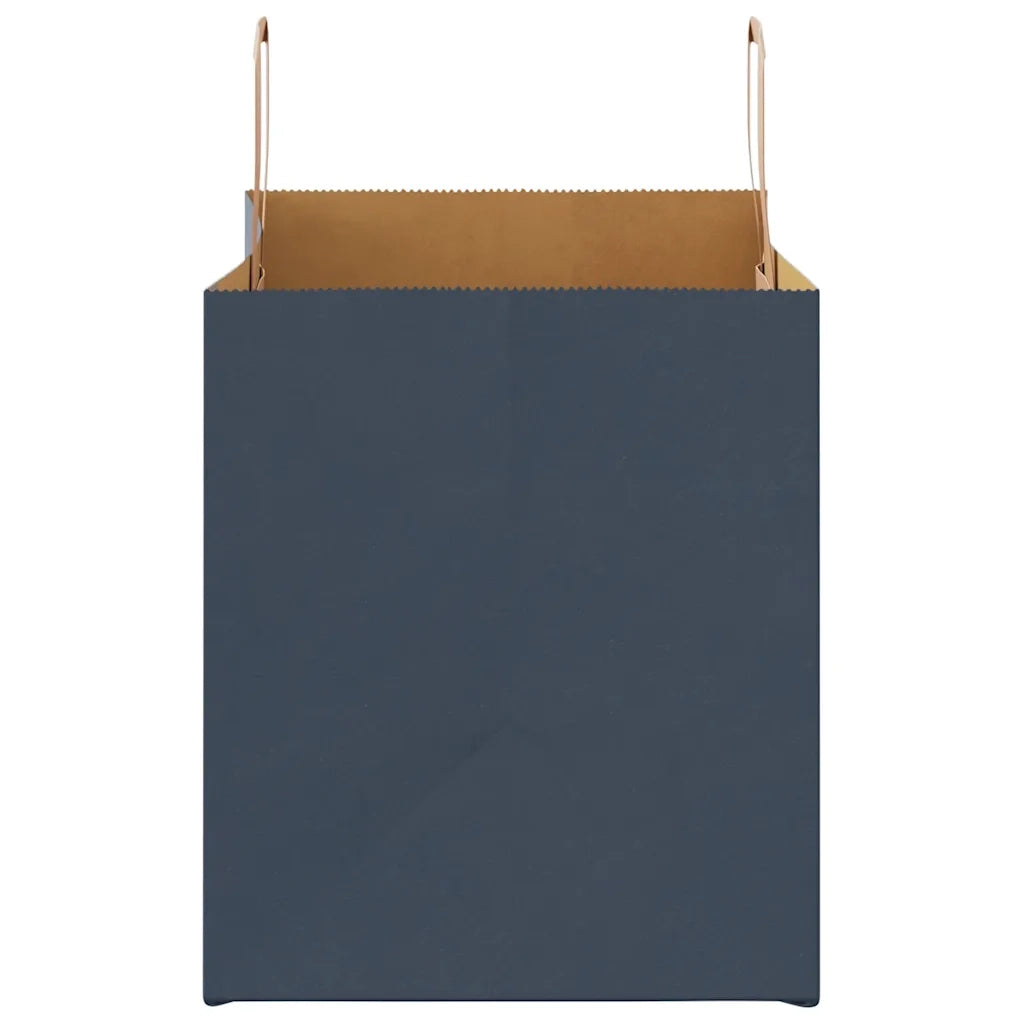 Sacchetti di Carta 250 pz con Manici Blu 32x22x24 cm