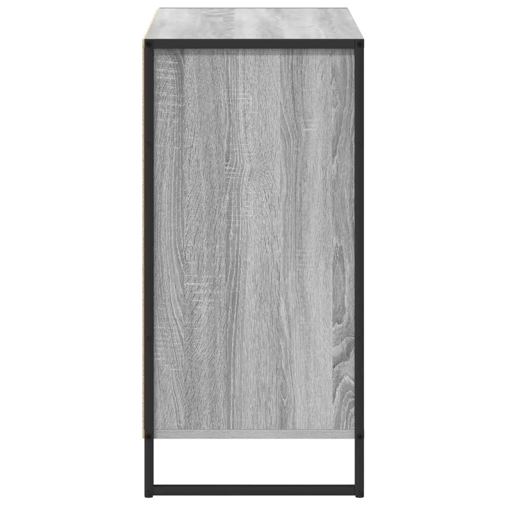 Mobile laterale Grigio Sonoma 79 x 36 x 75 cm Legno multistrato