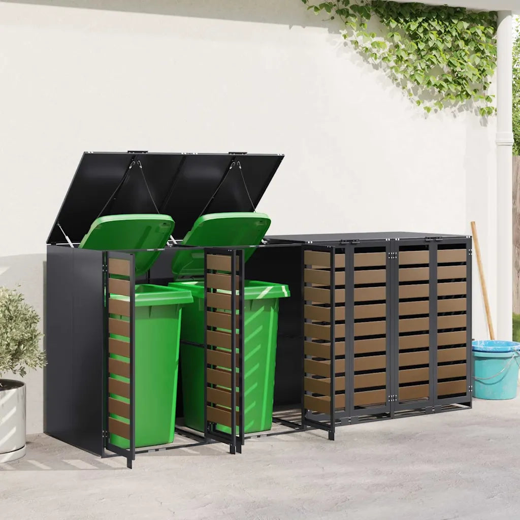 Contenitore per Rifiuti per 3 Bidoni 340 x 77.5 x 115.5 cm 3394770