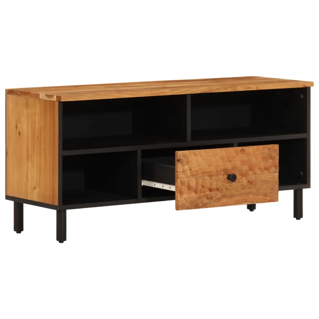 Mobile Porta TV 100x33x46 cm in Legno Massello di Acacia 356871