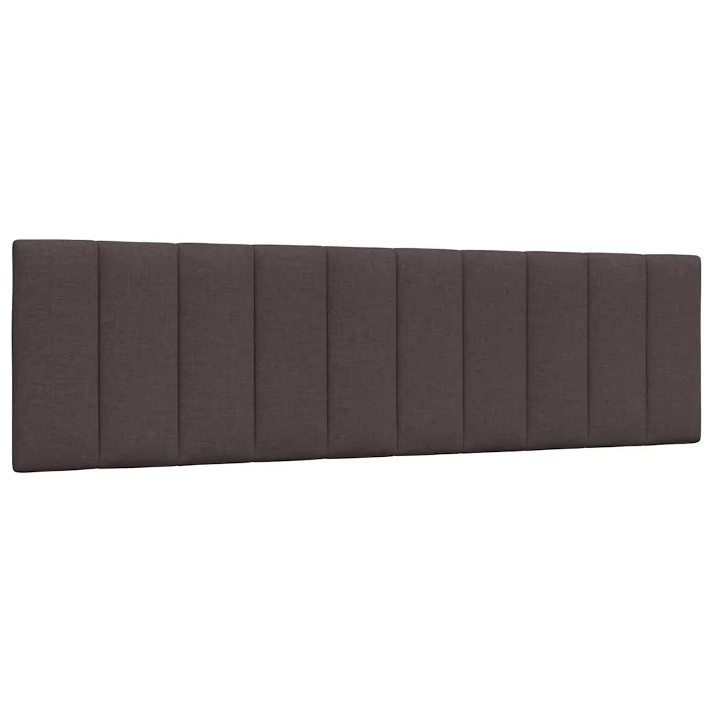 Letto con Materasso Hanko Marrone Scuro 180x200cm Tessuto 3310548