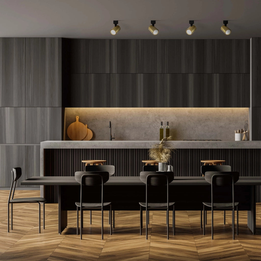 Faretto soffitto Snow 1xGU10 oro/nero metallo Light Prestige