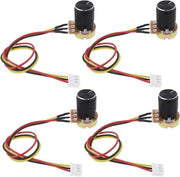 Rotary Speed Potentiometer Verstelbaar - 4 pezzi - Schakelaar con Regolatore di Velocità - Capotasto in Lega di Alluminio - Accessori per Cavi e Filo