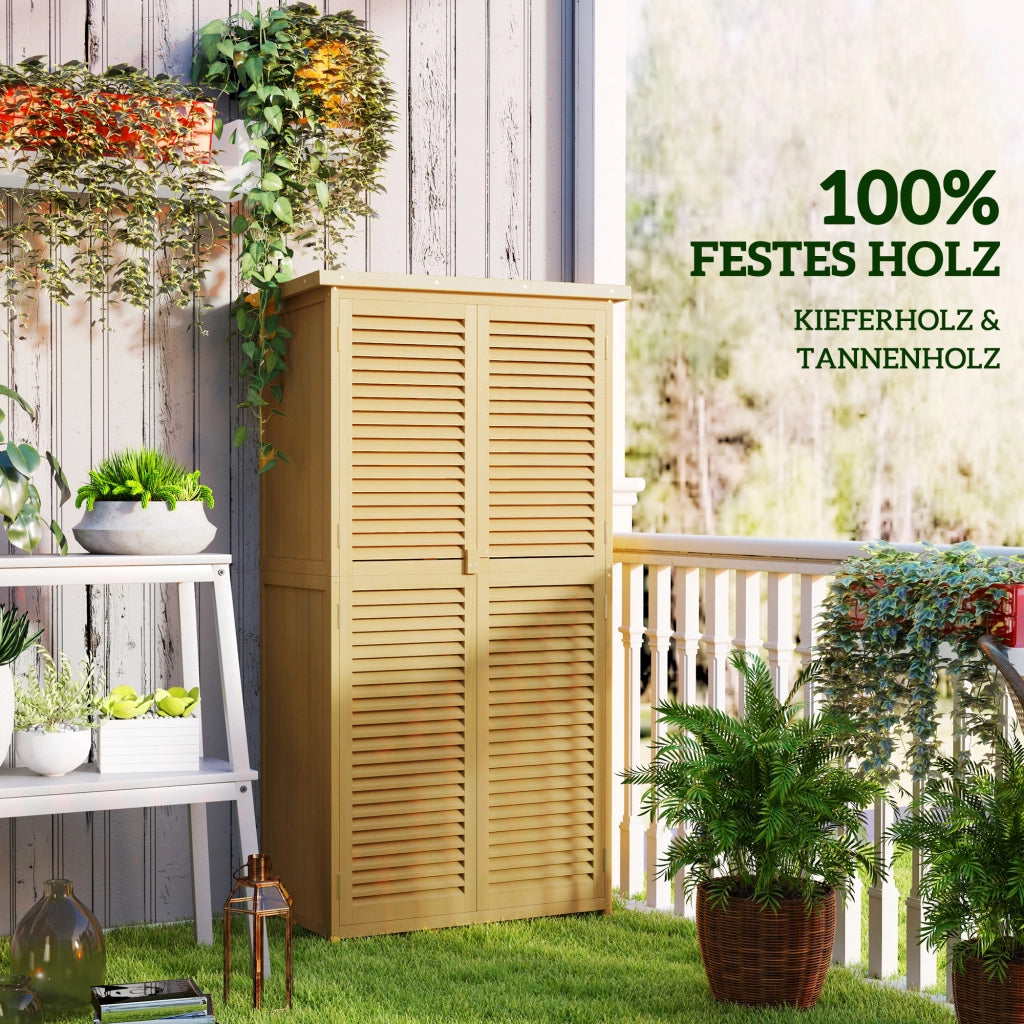 Mobile da giardino ¨C Minimal ¨C legno di pino, colore chiaro, 87x46.5x160 cm