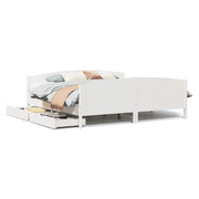 Letto matrimoniale | Letto per adulti | Letto senza Materasso Bianco 180x200 cm Legno Massello di Pino