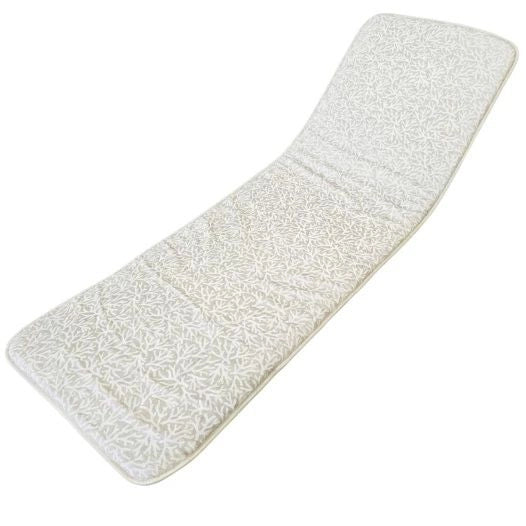 CUSCINO LETTINO 190X65 SEDUTA ARREDO GIARDINO CORALLIUM BIANCO