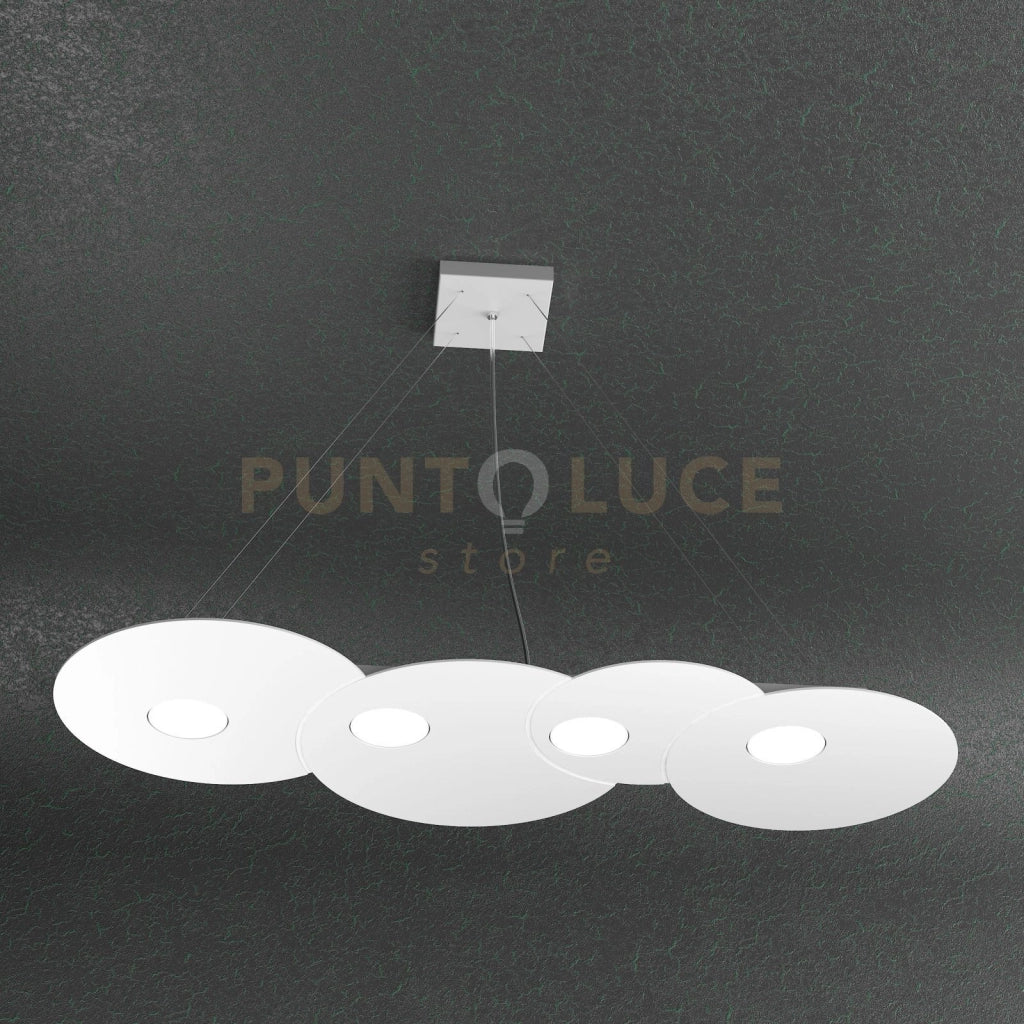CLOUD SOSPENSIONE 4 LUCI RETTANGOLARE BIANCO 1128-S4 R-BI