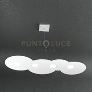 CLOUD SOSPENSIONE 4 LUCI RETTANGOLARE BIANCO 1128-S4 R-BI