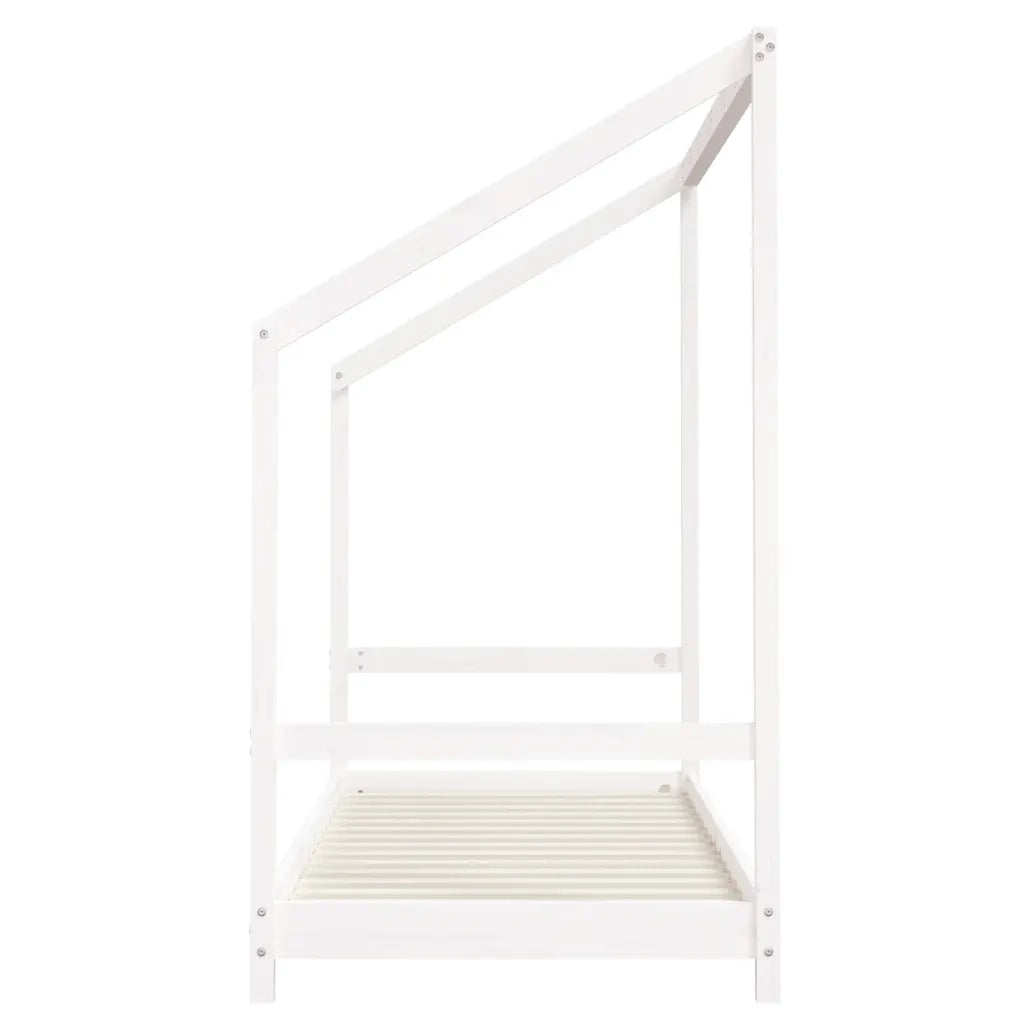 Giroletto per Bambini-Struttura Letto Bambini Bianco 2x(80x200) cm Legno Massello Pino