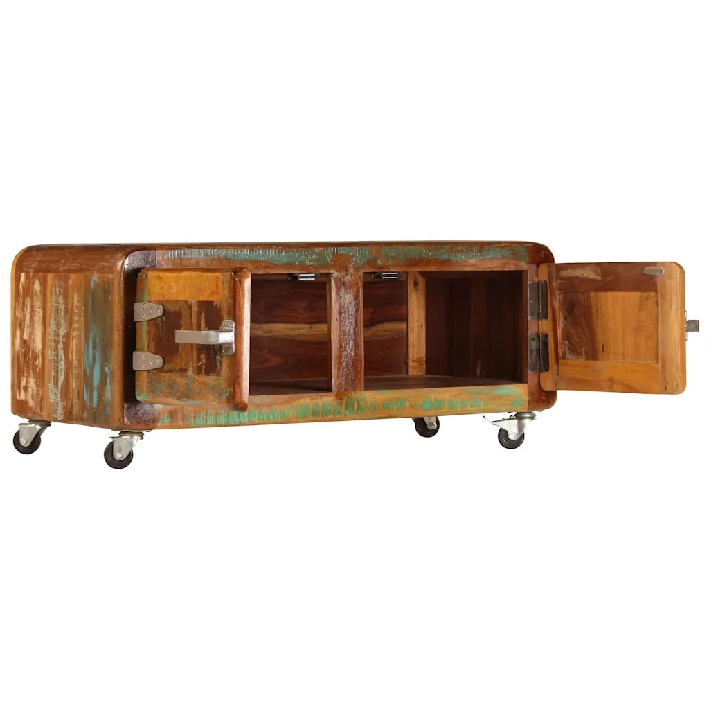 Tavolino da Salotto 85x55x40 cm in Legno Massello di Recupero 247515