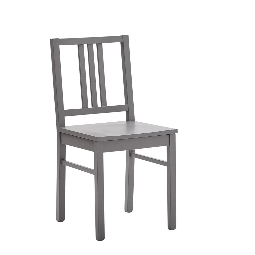 Set 2 sedie legno shabby grigio seduta legno l.43 h.87 p.48 - Mobili 2G