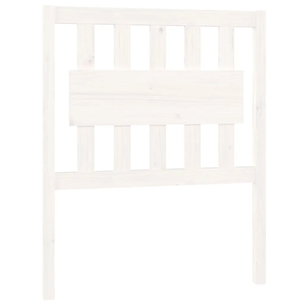 Testiera per Letto-Testata-Testiera Decorativa Bianca 80,5x4x100 cm Legno Massello di Pino 453894