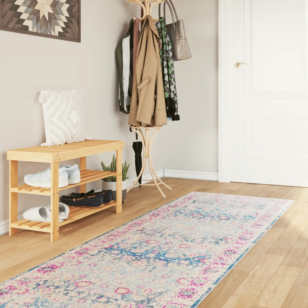 Tappeto Lavabile Multicolore 80x300 cm Antiscivolo