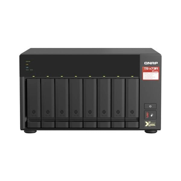Qnap ts-873a nas tower ryzen embedded v1500b 8 gb ddr4 0 tb qnap turbo system nero - TS-873A-8G