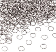 Anelli di acciaio inossidabile da 8 mm - 2000 pezzi - Ronde - Leggeri - Duraturi - Ideali per la creazione di accessori