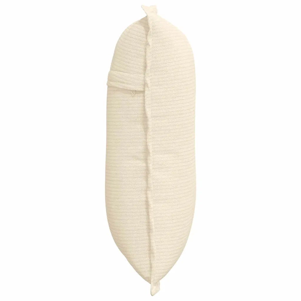 Cuscino per Schiena Crema 50 x 45 cm Tessuto in Cords 42014652