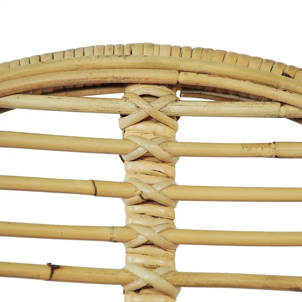 Sedie da Pranzo 4 pz in Rattan Naturale