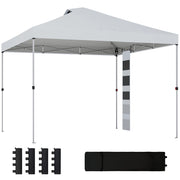 Gazebo Giardino 3x3 m ¨C Zephmum ¨C Bianco Metallo Oxford