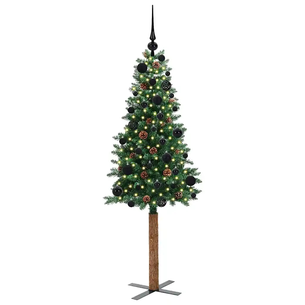 Albero di Natale snodato con 150 LED con supporto Verde 150 cm 3394852