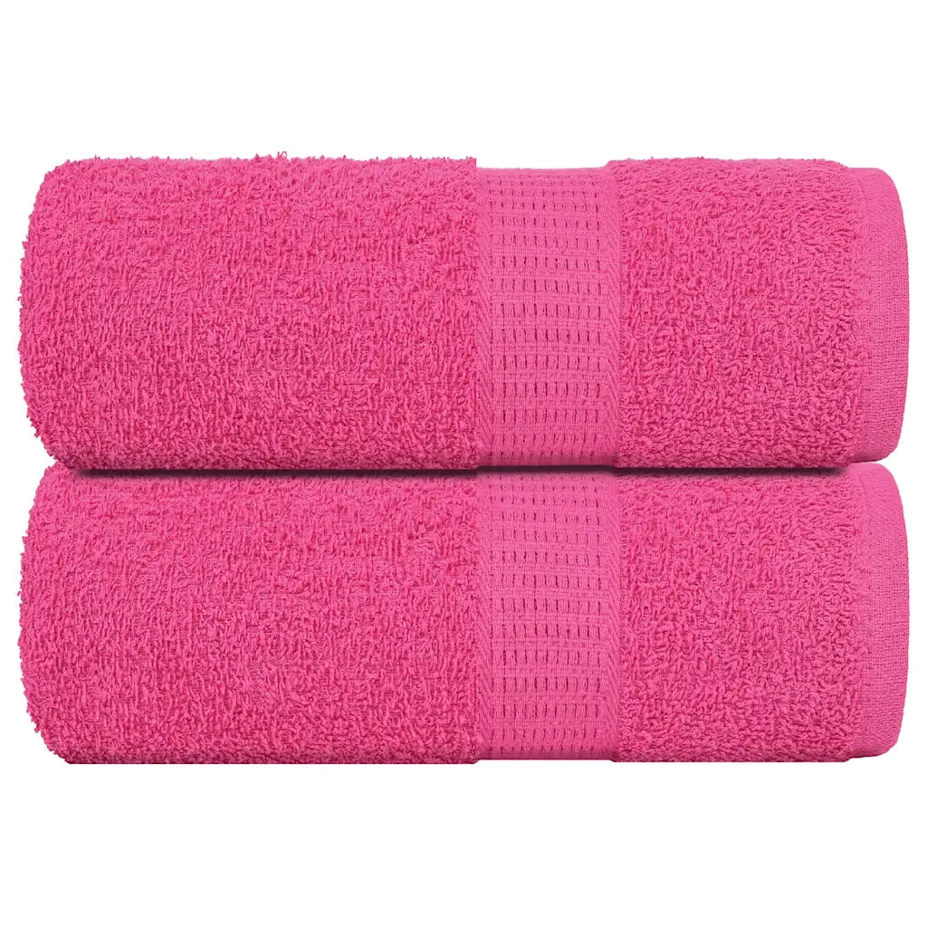 Asciugamani per Sapone 2 pz Rosa 30x30 cm 360 g/mÂ² 100% Cotone