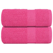 Asciugamani per Sapone 2 pz Rosa 30x30 cm 360 g/mÂ² 100% Cotone