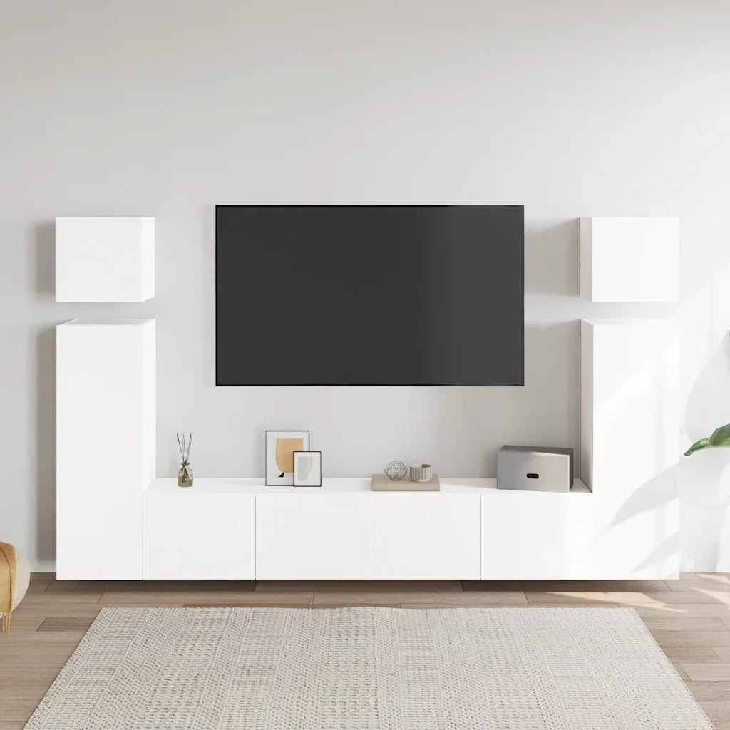 Set Mobile TV 8 pz Bianco in Truciolato cod mxl 33955