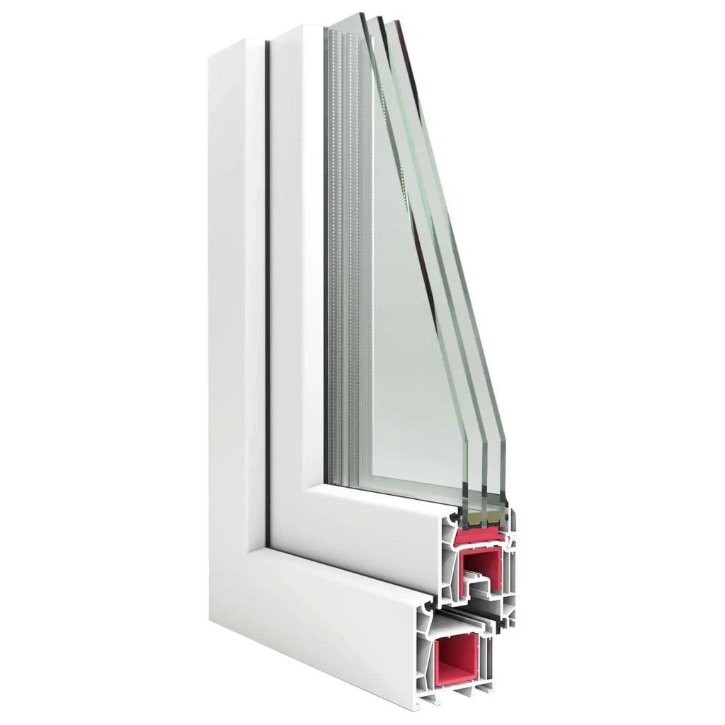 Finestra per Soffitta RISOR 80 x 70 cm PVC e Vetro Bianco CFW3770287