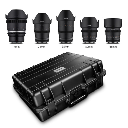 MF 14mm/24mm/35mm/50mm/85mm MK2 Custodia per obiettivi video VDSLR per MFT