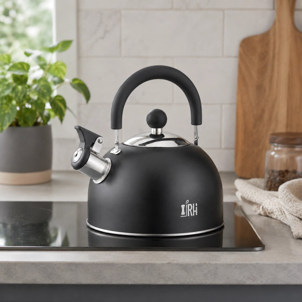 Bollitore Inox Fischio Xtra Acciaio Inox nero opaco 1,5 Litri