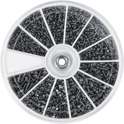 Set con piccole viti e viti 600 pezzi 12 M1 M12 M14 M16 - per orologi, occhiali, elettronica
