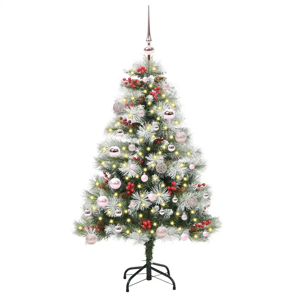 Albero di Natale artificiale Verde e bianco 150 cm