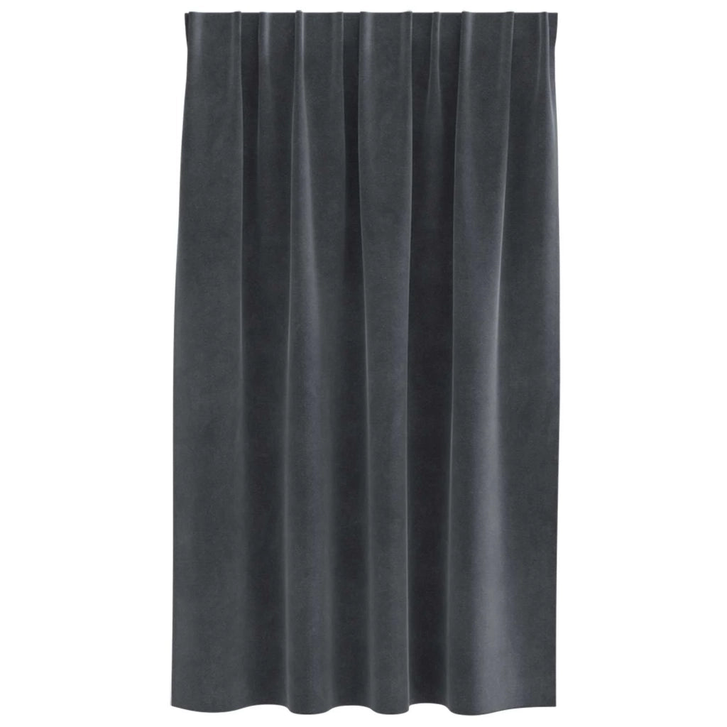 Tende oscuranti 2 pcs Grigio chiaro 140 x 140 cm Velluto 4107258