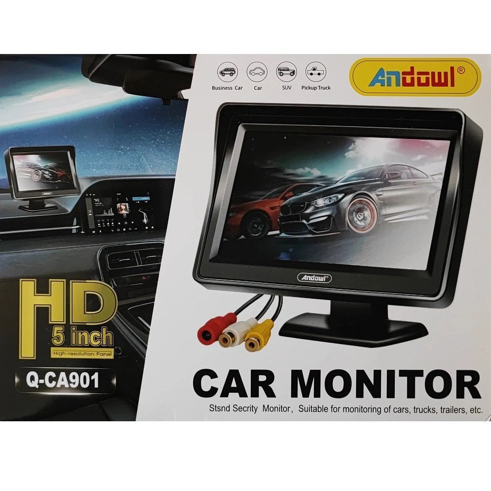 Trade Shop - Monitor Per Auto Suv Camioncino Q-ca901 Da 5" Hd Av A Colori Tft-lcd Telecamera -