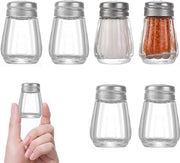 6 pezzi Mini Contenitore di Sale in Vetro - Piccola Dispensatrice di Sale Portatile Accessori da Cucina Contenitore di Sale