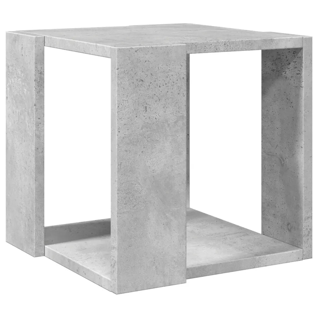 Tavolino da Salotto Grigio Cemento 32x32x30cm Legno Multistrato 848146