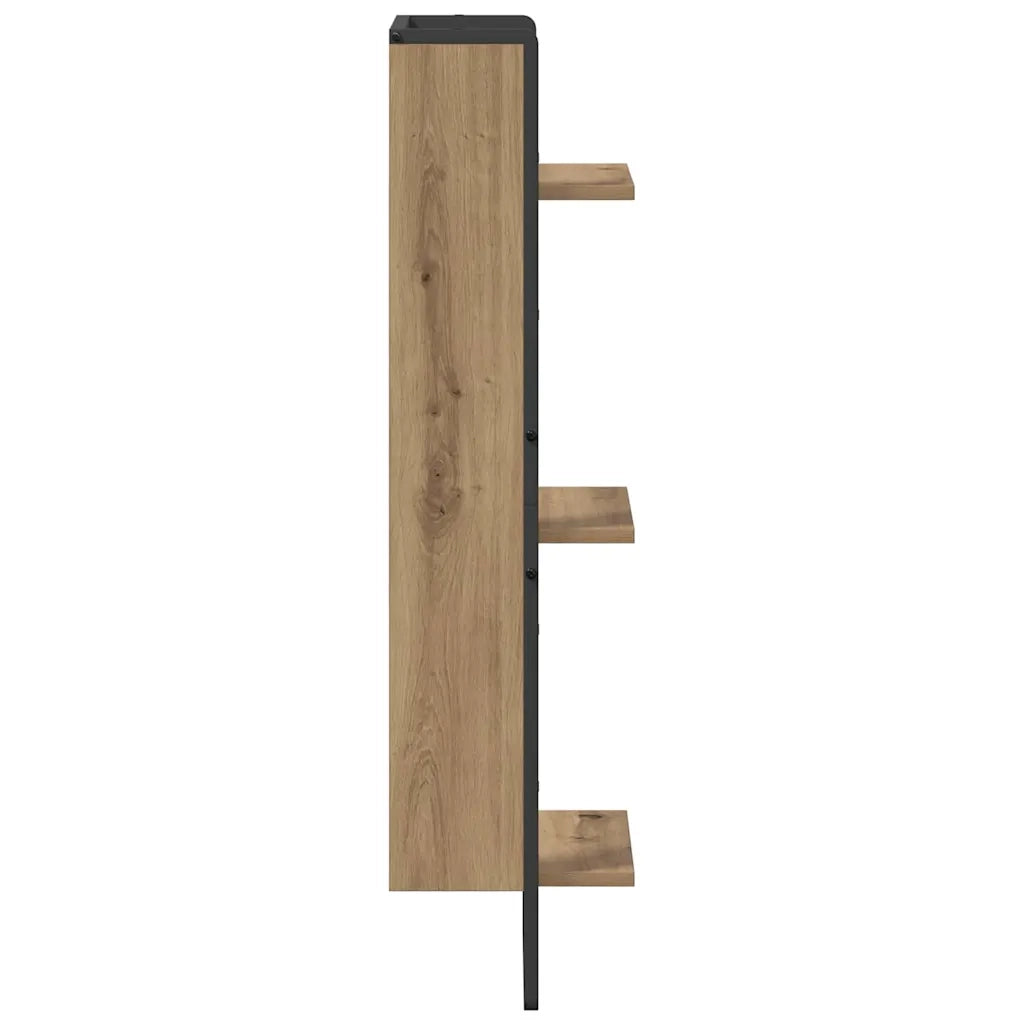 Scaffale da parete A parete Rovere artigianale 30 x 25 x 100 cm 882842